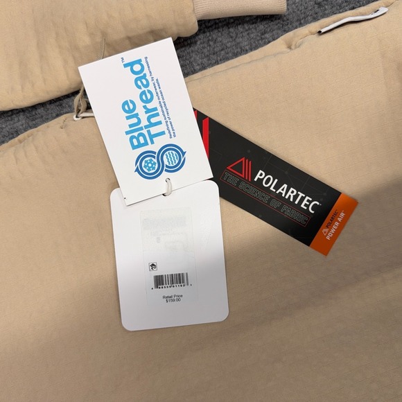 Obermeyer Sweatshirt Mens Large Tan Polartec Explorer Tech Crewneck Off Grid - Picture 5 of 13